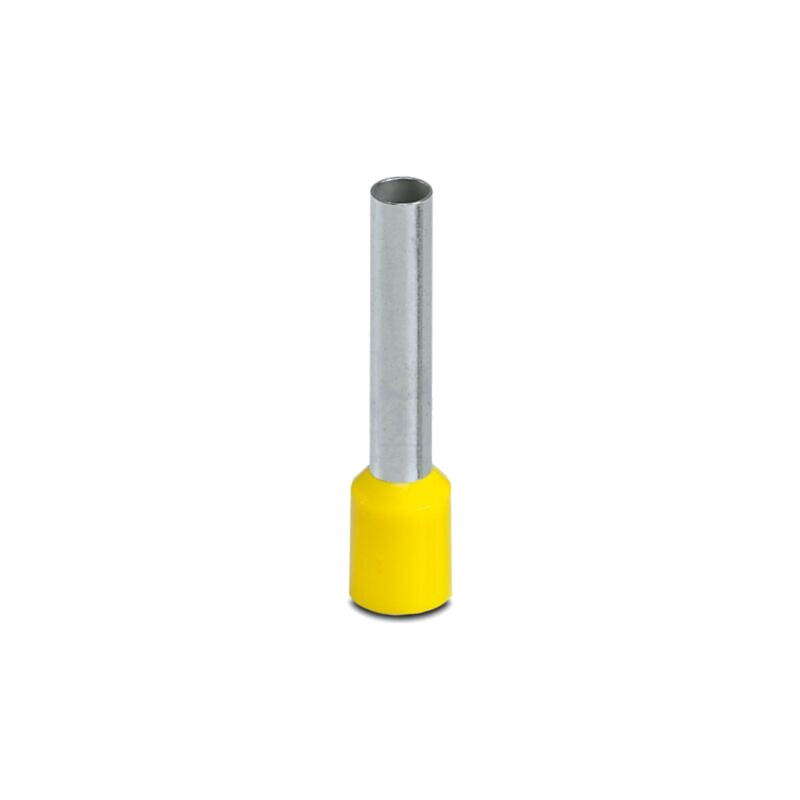 Vârf: tub de capăt; izolată; cupru; 6mm2; Lung.capăt: 18mm; galbenă