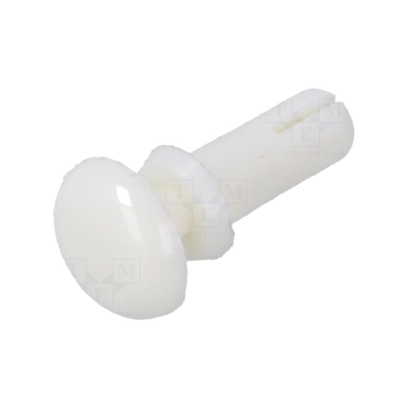 Diblu; poliamidă; Lung.nit: 7,5mm; Diam.orif.mont: 3,1mm; albă Diblu; poliamidă; Lung.nit: 7,5mm; Diam.orif.mont: 3,1mm; albă