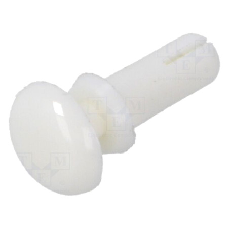 Diblu; poliamidă; Lung.nit: 7,5mm; Diam.orif.mont: 3,1mm; albă