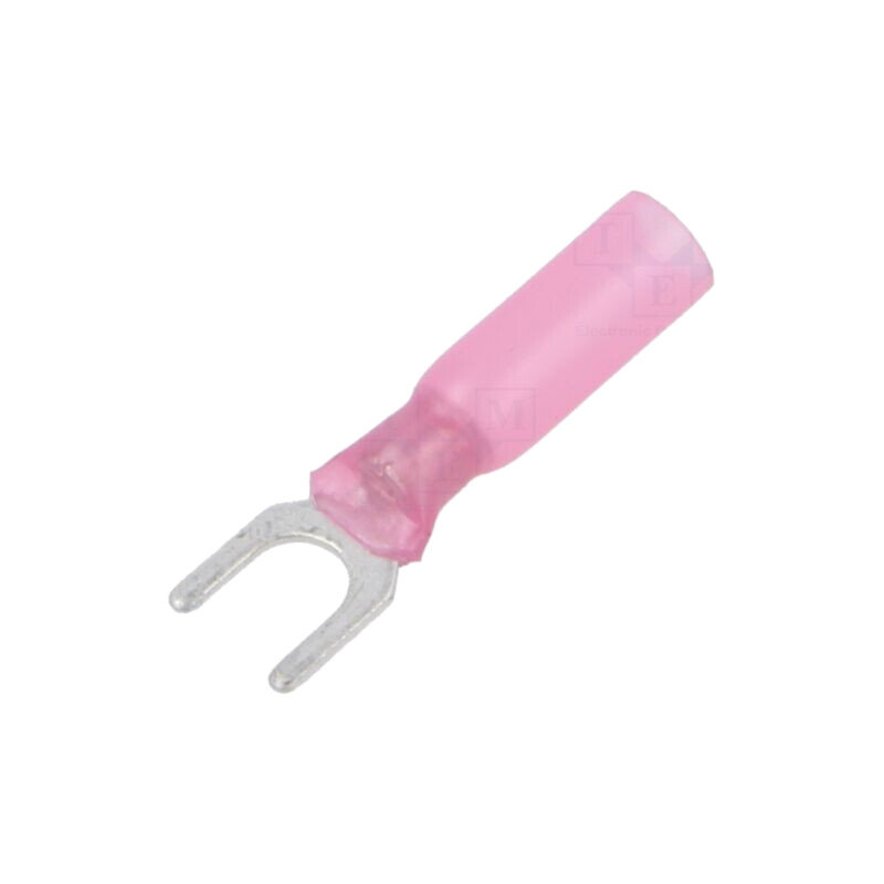 Vârf: furcă; M5; 0,5÷1,5mm2; crimpat; pe cablu; izolată; roşie Vârf: furcă; M5; 0,5÷1,5mm2; crimpat; pe cablu; izolată; roşie