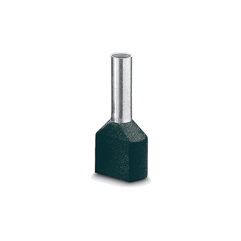Vârf: tub de capăt; izolată,dublă; cupru; Lung.capăt: 10mm; neagră
