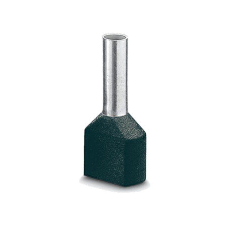 Vârf: tub de capăt; izolată,dublă; cupru; Lung.capăt: 10mm; neagră