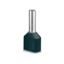 Vârf: tub de capăt; izolată,dublă; cupru; Lung.capăt: 10mm; neagră