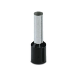 Vârf: tub de capăt; izolată; cupru; 6mm2; Lung.capăt: 12mm; neagră