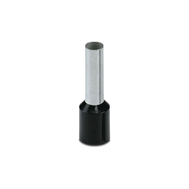 Vârf: tub de capăt; izolată; cupru; 6mm2; Lung.capăt: 12mm; neagră