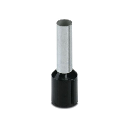 Vârf: tub de capăt; izolată; cupru; 6mm2; Lung.capăt: 12mm; neagră