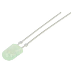 LED; verde; oval; 5,2x3,8mm; 1560÷2660mcd; 110/40°; 2,8÷3,6VDC