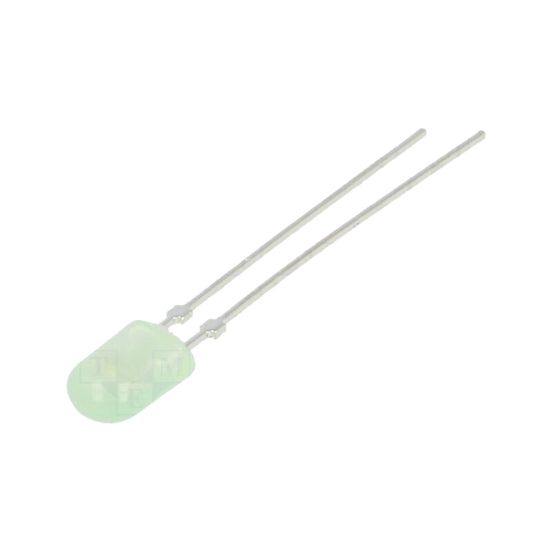 LED; verde; oval; 5,2x3,8mm; 1560÷2660mcd; 110/40°; 2,8÷3,6VDC