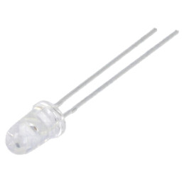 LED; roşie; 5mm; 14÷23cd; 10°; Parte frontală: convex; 1,6÷2,6VDC