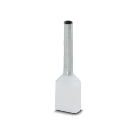 Vârf: tub de capăt; izolată,dublă; cupru; Lung.capăt: 10mm; albă