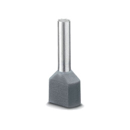 Vârf: tub de capăt; izolată,dublă; cupru; Lung.capăt: 10mm; gri