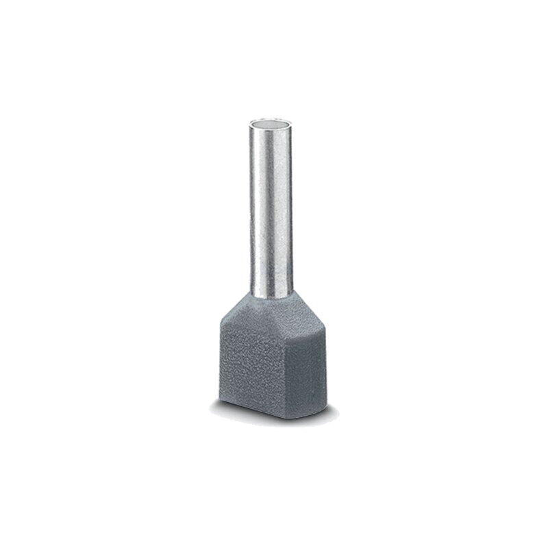 Vârf: tub de capăt; izolată,dublă; cupru; Lung.capăt: 10mm; gri Vârf: tub de capăt; izolată,dublă; cupru; Lung.capăt: 10mm; gri