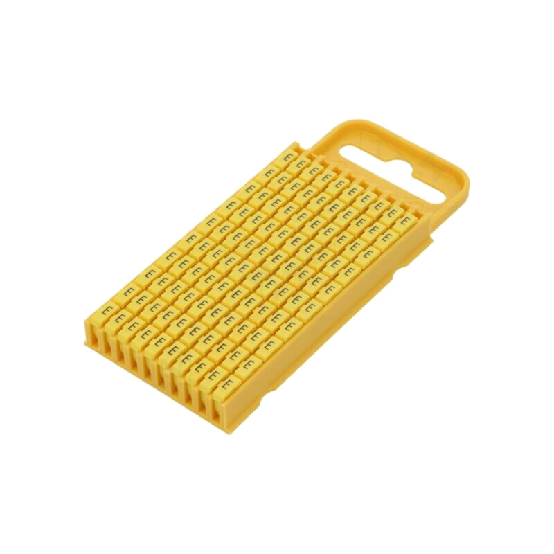 Markere; Marcaj: E; 4,3÷5,3mm; poliamidă; galbenă; -40÷85°C; WIC Markere; Marcaj: E; 4,3÷5,3mm; poliamidă; galbenă; -40÷85°C; WIC