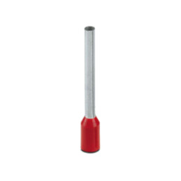 Vârf: tub de capăt; izolată; cupru; 1,5mm2; Lung.capăt: 18mm; roşie
