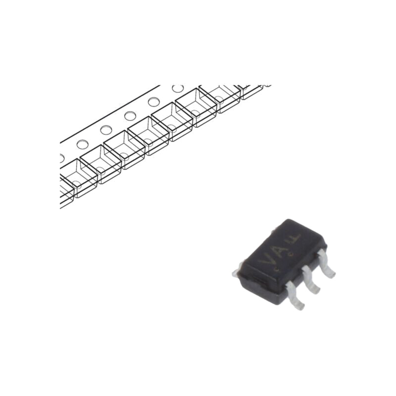IC: digital; NOT; Ch: 1; IN: 1; CMOS; SMD; SC88A; 2÷5,5VDC; -55÷125°C