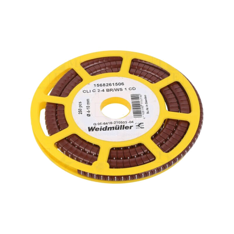 Markere; Marcaj: 1; 4÷10mm; PVC; maro; -30÷80°C; prin orificiu Markere; Marcaj: 1; 4÷10mm; PVC; maro; -30÷80°C; prin orificiu