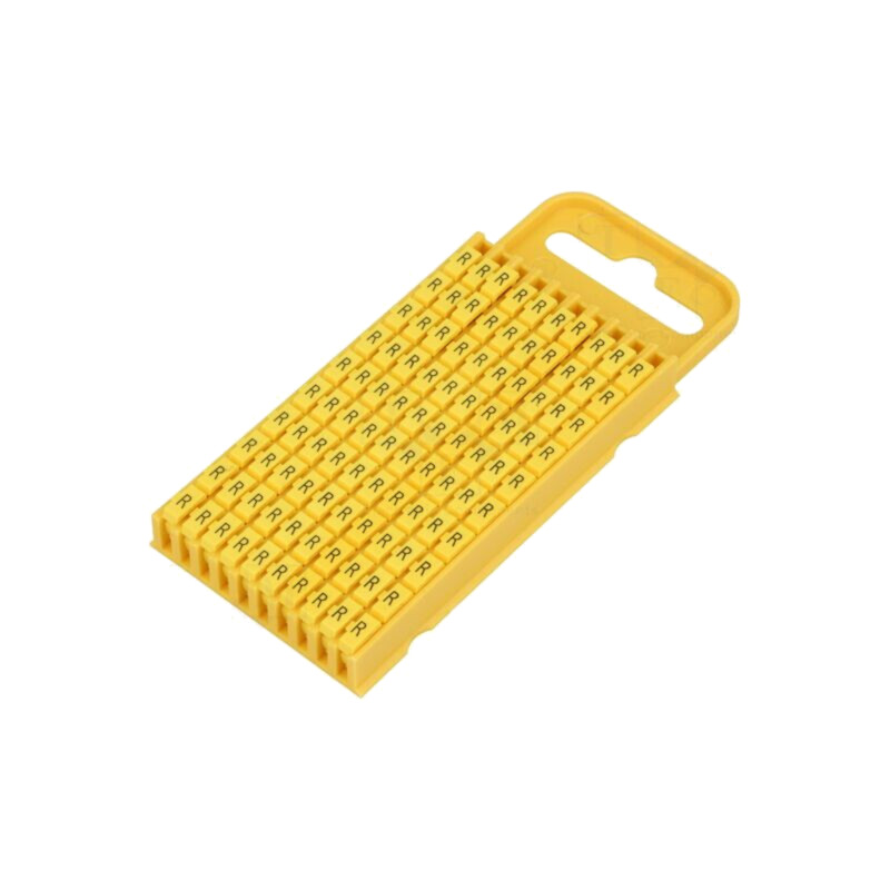 Markere; Marcaj: R; 4,3÷5,3mm; poliamidă; galbenă; -40÷85°C; WIC Markere; Marcaj: R; 4,3÷5,3mm; poliamidă; galbenă; -40÷85°C; WIC
