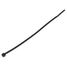 Colier de strângere; L: 145mm; W: 2,5mm; neagră; poliamidă; 80N