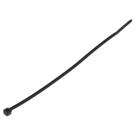 Colier de strângere; L: 145mm; W: 2,5mm; neagră; poliamidă; 80N