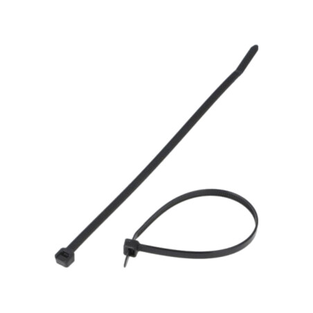 Colier de strângere; L: 188mm; W: 4,8mm; neagră; poliamidă; 222N