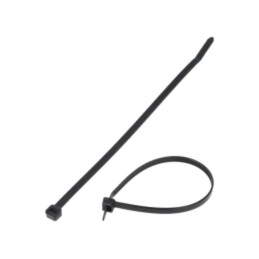 Colier de strângere; L: 188mm; W: 4,8mm; neagră; poliamidă; 222N