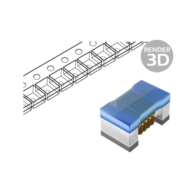 Inductor: fir; SMD; 0603; 12nH; 1500mA; 0,064Ω; ±2%; LQW; 180mm Inductor: fir; SMD; 0603; 12nH; 1500mA; 0,064Ω; ±2%; LQW; 180mm