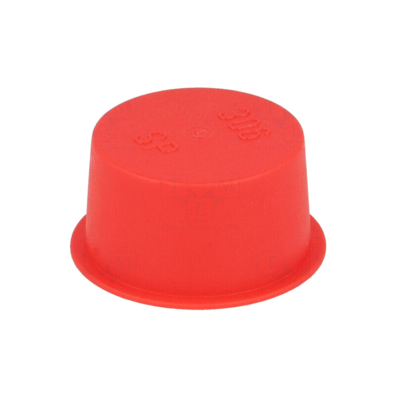 Capac de protecţie; Corp: roşie; Diam.ext: 47,4mm; H: 19mm; LDPE