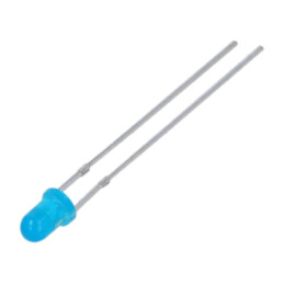 LED; albastru; 3mm; 400÷600(typ)-800mcd; 50°; 2,8÷3,5VDC; -40÷85°C