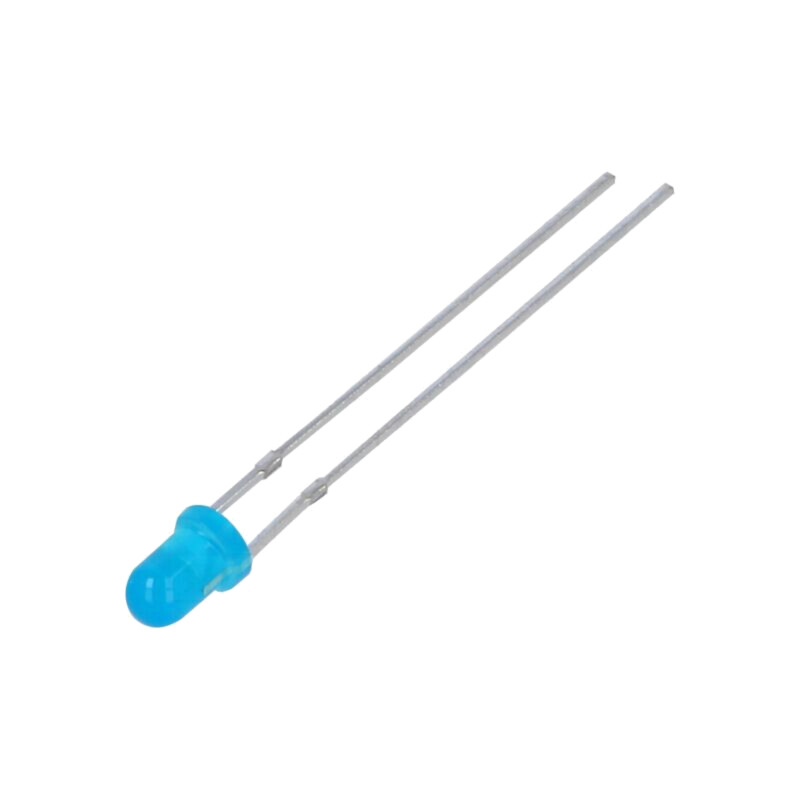 LED; albastru; 3mm; 400÷600(typ)-800mcd; 50°; 2,8÷3,5VDC; -40÷85°C LED; albastru; 3mm; 400÷600(typ)-800mcd; 50°; 2,8÷3,5VDC; -40÷85°C