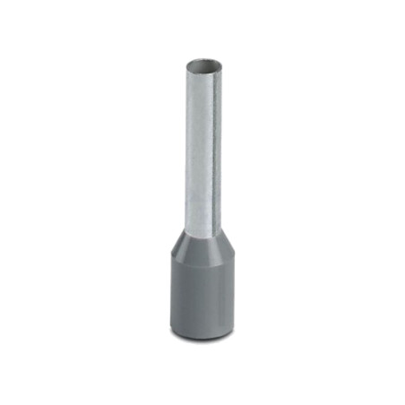 Vârf: tub de capăt; izolată; cupru; 2,5mm2; Lung.capăt: 12mm; gri
