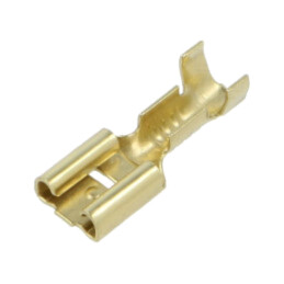 Terminal: plat; 6,3mm; 0,8mm; mamă; 1÷2,5mm2; crimpat; pe cablu