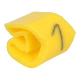Markere; Marcaj: 1; 3÷5mm; PVC; galbenă; -30÷80°C; prin orificiu