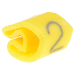 Markere; Marcaj: 2; 3÷5mm; PVC; galbenă; -30÷80°C; prin orificiu