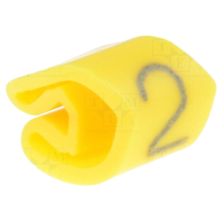 Markere; Marcaj: 2; 3÷5mm; PVC; galbenă; -30÷80°C; prin orificiu