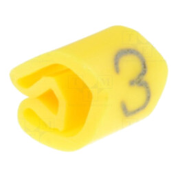 Markere; Marcaj: 3; 3÷5mm; PVC; galbenă; -30÷80°C; prin orificiu
