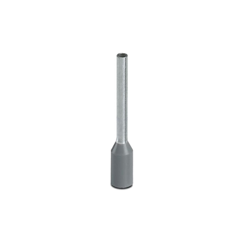 Vârf: tub de capăt; izolată; cupru; 0,75mm2; Lung.capăt: 12mm; gri Vârf: tub de capăt; izolată; cupru; 0,75mm2; Lung.capăt: 12mm; gri