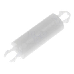 Distanţier PCB; poliamidă; Lung: 12mm; clichet/clichet; naturală