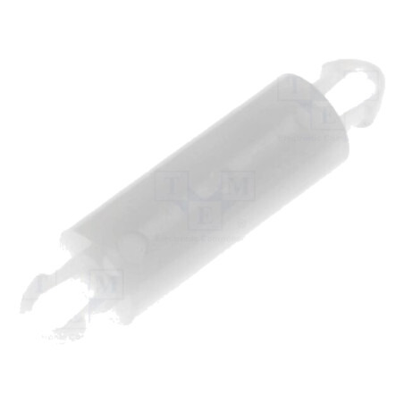 Distanţier PCB; poliamidă; Lung: 12mm; clichet/clichet; naturală