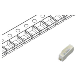 LED; albastru; SMD; PLCC2; 150÷350mcd; 2,8÷3,6VDC; 3x1x1,25mm; 120°