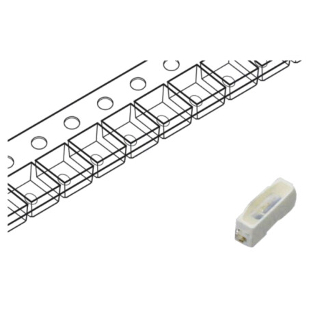LED; albastru; SMD; PLCC2; 150÷350mcd; 2,8÷3,6VDC; 3x1x1,25mm; 120°
