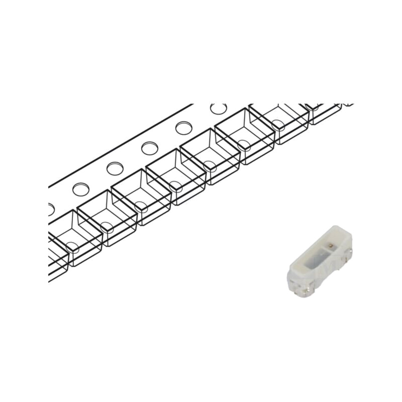 LED; roşie; SMD; PLCC2; 400÷600mcd; 1,6÷2,4VDC; 3x1x1,25mm; 120° LED; roşie; SMD; PLCC2; 400÷600mcd; 1,6÷2,4VDC; 3x1x1,25mm; 120°