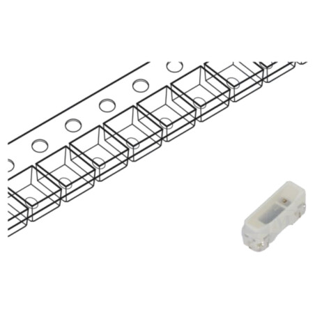 LED; roşie; SMD; PLCC2; 400÷600mcd; 1,6÷2,4VDC; 3x1x1,25mm; 120°