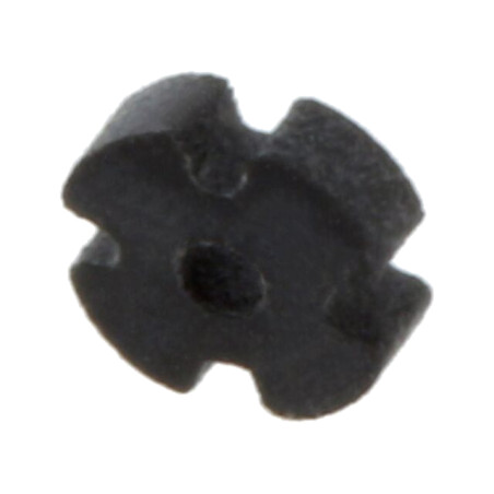 Bucşă de distanţare; LED; Øext: 3mm; ØLED: 3mm; Lung: 1mm; neagră