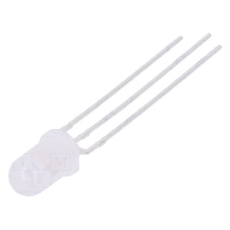 LED; roşie/galben-verde; 5mm; 60°; Parte frontală: convex