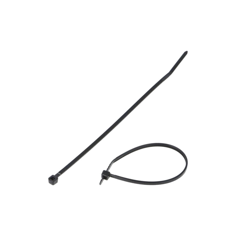 Colier de strângere; L: 142mm; W: 2,5mm; neagră; poliamidă; 80N Colier de strângere; L: 142mm; W: 2,5mm; neagră; poliamidă; 80N
