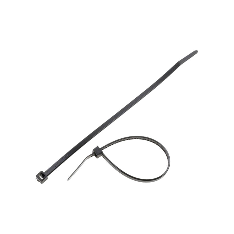 Colier de strângere; L: 150mm; W: 3,5mm; neagră; poliamidă; 135N