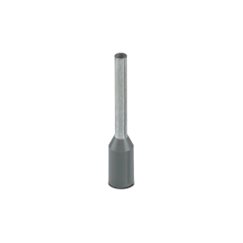 Vârf: tub de capăt; izolată; cupru; 0,75mm2; Lung.capăt: 10mm; gri Vârf: tub de capăt; izolată; cupru; 0,75mm2; Lung.capăt: 10mm; gri