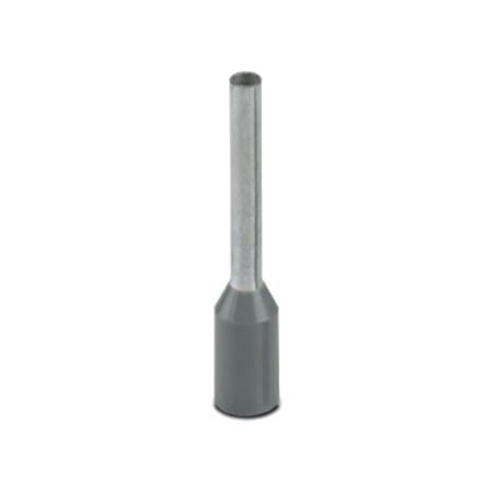 Vârf: tub de capăt; izolată; cupru; 0,75mm2; Lung.capăt: 10mm; gri