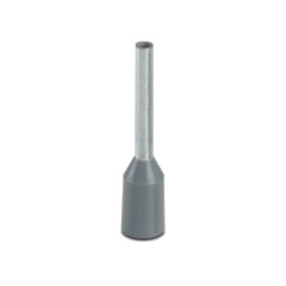 Vârf: tub de capăt; izolată; cupru; 0,75mm2; Lung.capăt: 10mm; gri