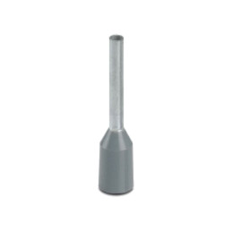 Vârf: tub de capăt; izolată; cupru; 0,75mm2; Lung.capăt: 10mm; gri
